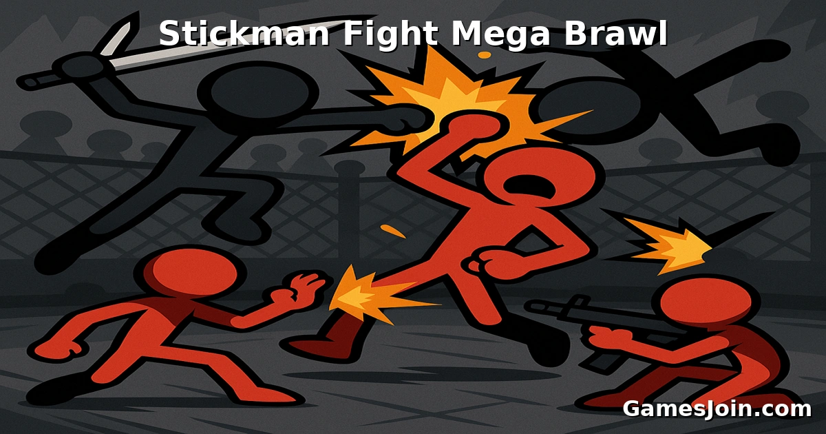 Stickman Fighter Mega Brawl