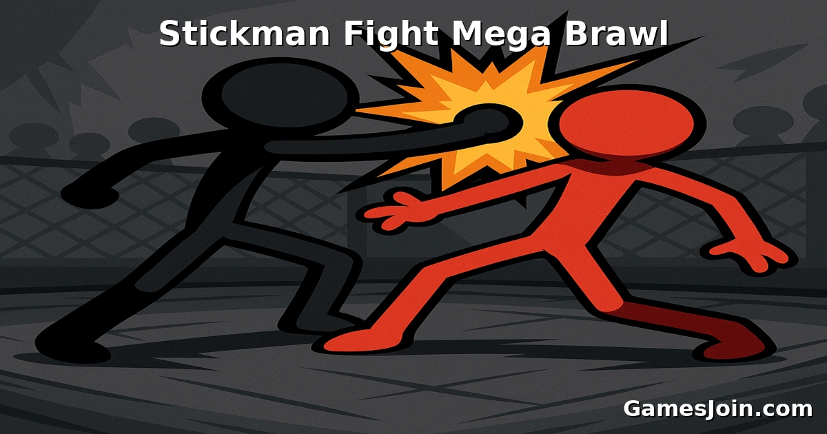 stickman fight Mega Brawl